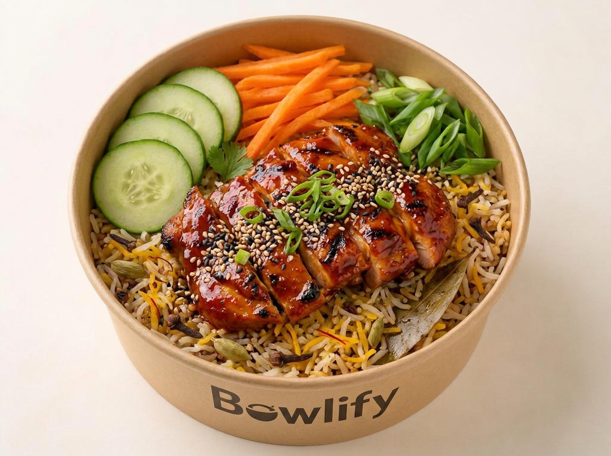 Korean Style Chicken Biryani Bowl