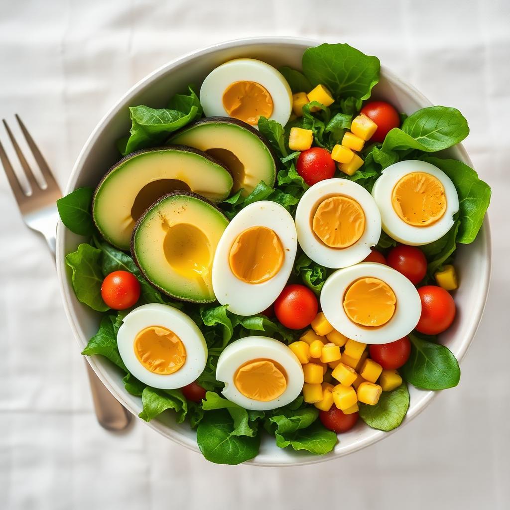Egg & Avocado Breakfast Salad