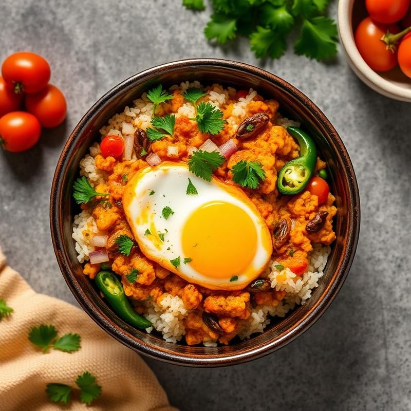 Masala Egg Power Bowl