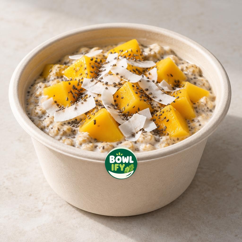 Mango Coconut Overnight Oats